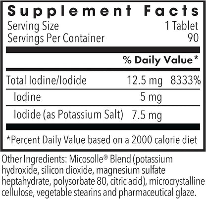Optimox Iodoral 12.5mg Supplement – Iodine for Thyroid Support, Potassium Iodide Tablets, Lugol Solution, Daily Vitamins &...