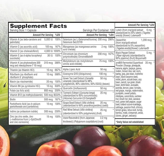 Nature's Lab One Daily Multivitamin Capsules, 60 Count, 120 Count