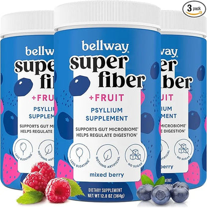 Bellway Super Fiber Powder + Fruit (3 Pack), (150 Servings)
