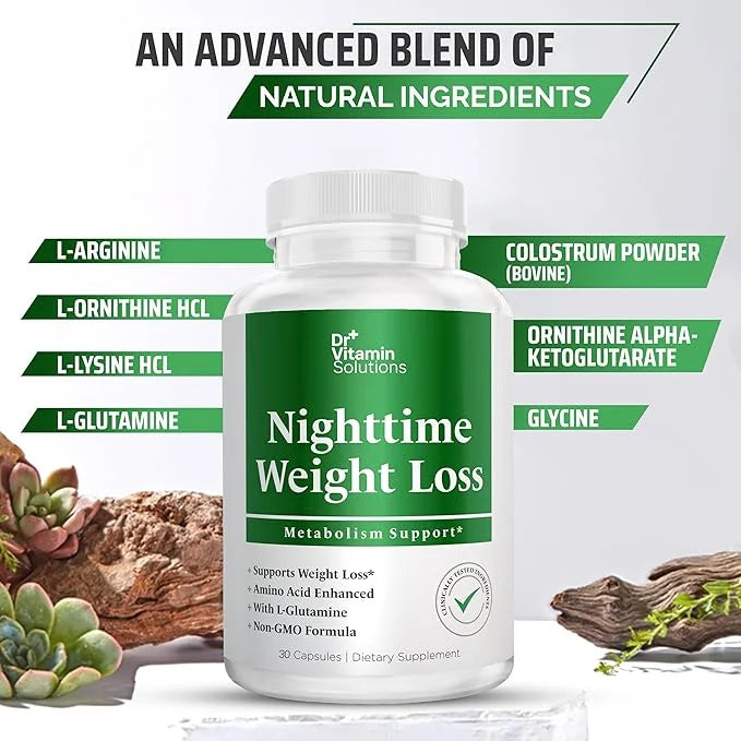 DR. Vitamin Nighttime Fat Burner Supplements - Appetite Suppressants for Weight Loss - Night-Time Fat Burner for Women and...