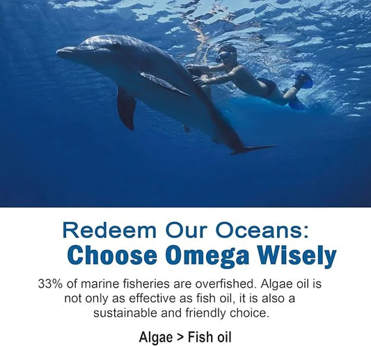Vegan Omega 3 Gummies 1280mg + Vitamin D3 K2 (MK7), Omega 3 Fish Oil Alternative for Adults, w/Algae EPA 600mg & DHA 400mg...