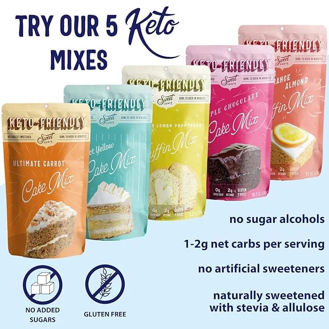 SWEET LOGIC Keto Pancake and Waffle Mix | Delicious Keto Baked Goods With Just 1-2G Net Carbs Per Serving | Gluten Free, N...