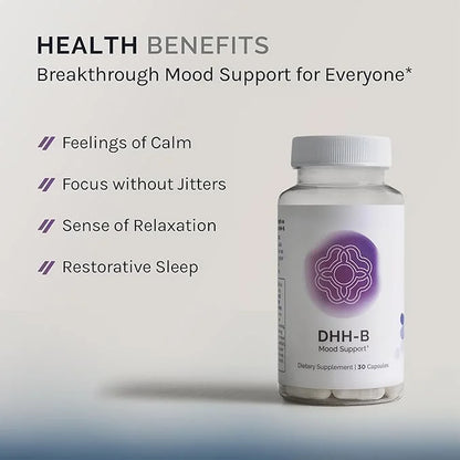 DHH-B Mood Support Supplement, Magnolia Bark Extract with Honokiol, Sleep Aid, Promotes Relaxation, Calm, Stress Relief, 3...
