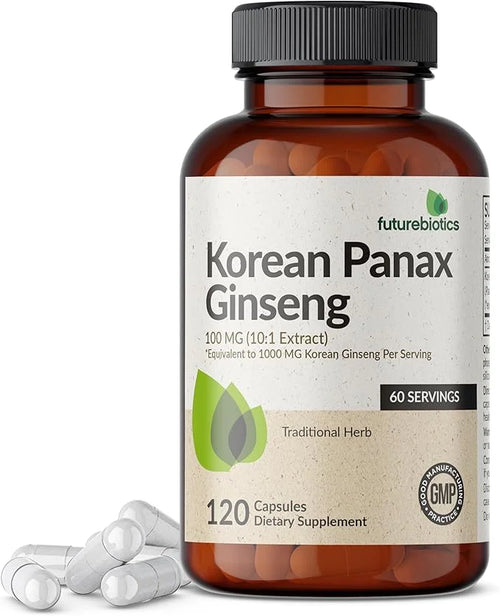 Futurebiotics Korean Panax Ginseng 1000 MG 120 Capsules