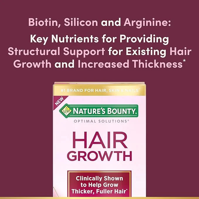 Nature's Bounty Hair Growth Supplement, 1 30 Capsules