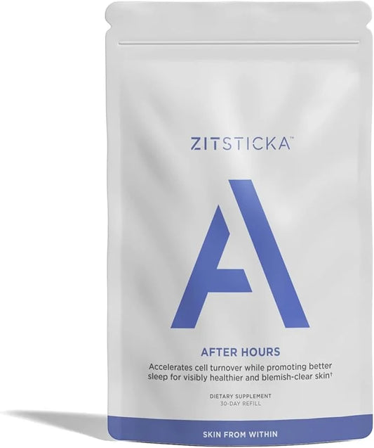 ZitSticka Vitamin Acne Supplement for Cystic Acne w/ 30 Natural Caps for Women and Men, Supplements for Hormonal Support, ...