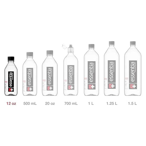 Essentia Water LLC; Ionized Alkaline Bottled Water; 99.9% Pure; 9.5 pH or Higher; Consistent Quality in Every BPA and Phth...