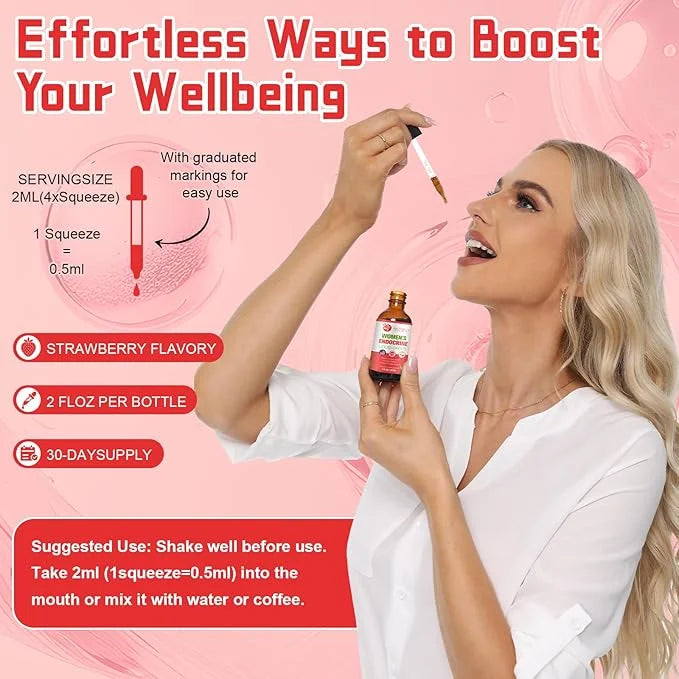 Women Endocrine Superfood Supplement Liquid Drops, Supports Healthy Cortisol Levels, Hormonal Balance, Gut Health, Mood, S...
