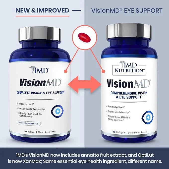 1MD Nutrition VisionMD Eye Vitamin CARMIS 60 Softgels (2-Pack)