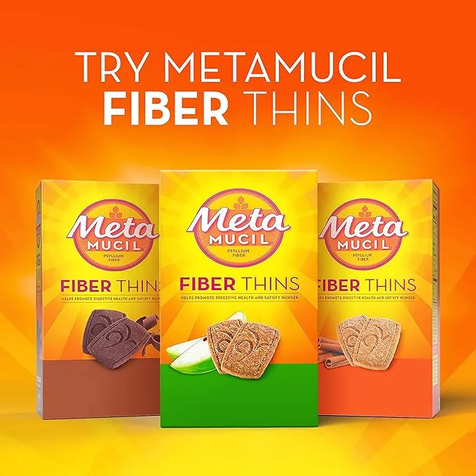 Metamucil, Fiber Thins, Daily Psyllium Husk 12 Servings