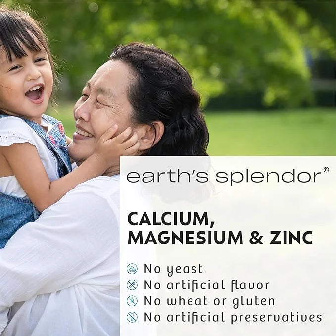 Earth's Splendor 1000 mg Calcium, 400 15 mg 100 Tablets 1 +