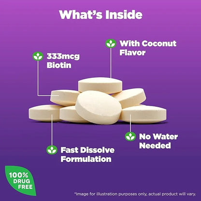 Natrol Fast Dissolve B-Complex, Dietary Supplement 90 Tablets, 30 Day