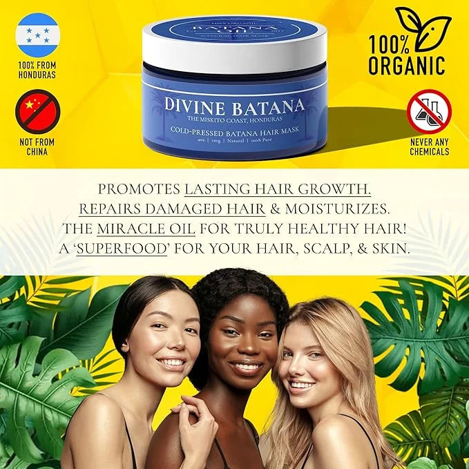 100% COLD-PRESSED (Unscented) Batana Oil - Thicker, Fuller Hair! Fights Thinning & Promotes Growth. A Hair & Scalp 'SUPERF...