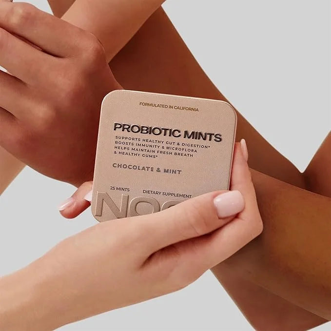 NOOZ Probiotic Mints - Gut & Oral Health Support - Chocolate & Mint | Boosts Immunity & Digestion, Freshens Breath - Sugar...