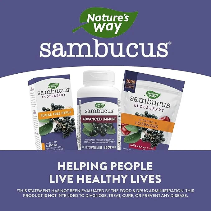 Nature's Way Sambucus Advanced Immune Capsules 80 Capsules