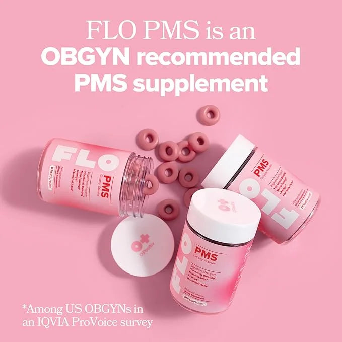 O Positiv FLO PMS Gummies 30 Servings 3) - B6, &