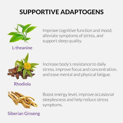 UpNourish Organic Ashwagandha Saffron Supplements with Probiotics 30 Vegan