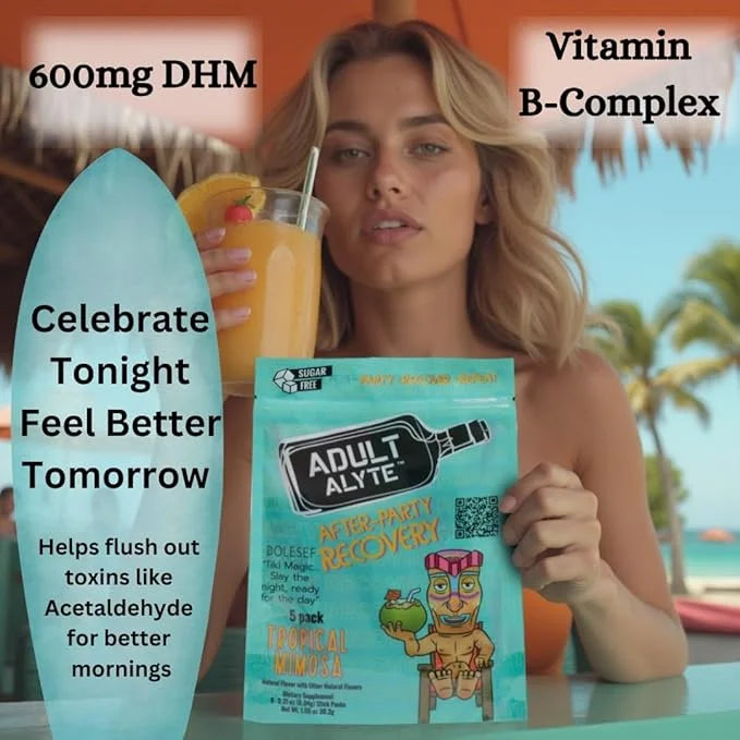 After Alcohol Aid Wellness Vitamins I Restore Better Mornings I Dihydromyricetin DHM & B Vitamins Complex I Antioxidants S...
