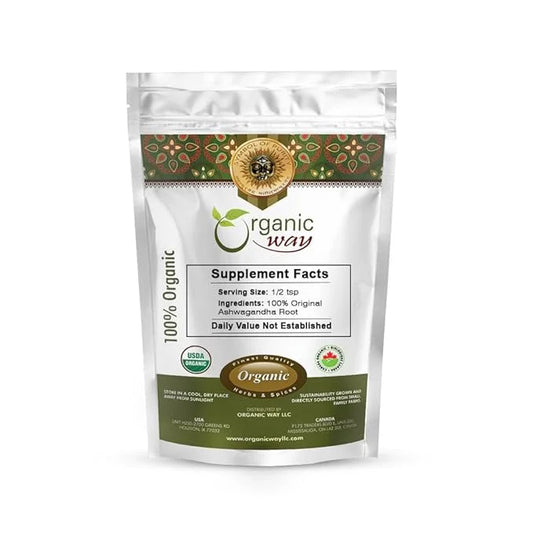 Organic Way Ashwagandha Root Cut & (1LBS / 16Oz.)