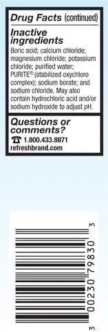 Refresh Tears, Lubricant Eye Drops, 2 .5 fl (15 ml)