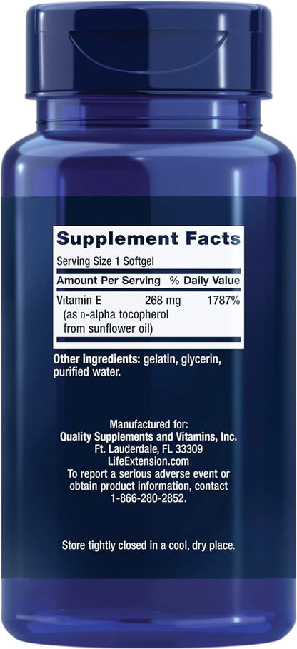 Life Extension Super Vitamin E 268 mg 90 Softgels