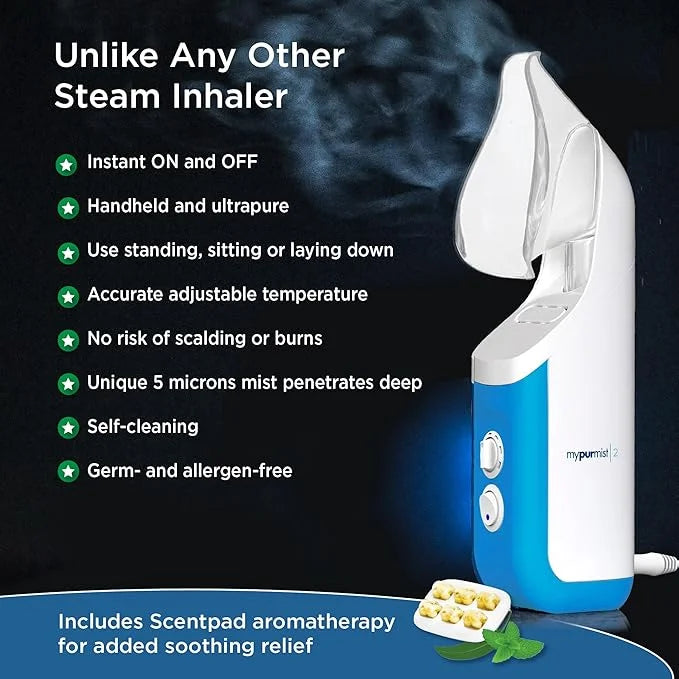 Mypurmist Ultrapure Steam Inhaler (Plug-in)- Handheld
