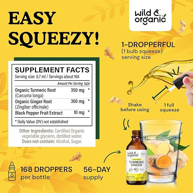 Turmeric Ginger Liquid Supplement 4 fl