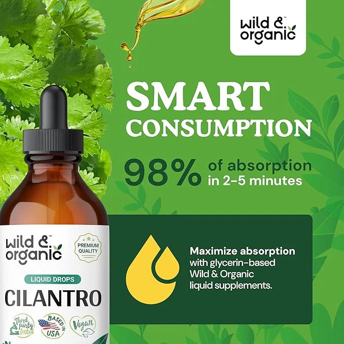Cilantro Tincture - Detox Cleanse w/Organic 4 oz