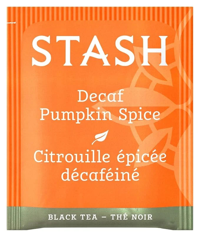 Stash Tea Decaf Pumpkin Spice Black Tea - Decaf, Non-GMO Project Verified Premium Tea with No Artificial Ingredients, 18 C...
