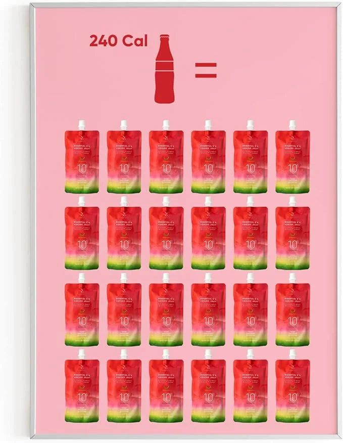 EVERYDAZE Essential C’s Konjac Jelly | Watermelon | Vegan Collagen Peptides and Vitamin C | Gluten Free, Sugar Free, Low C...