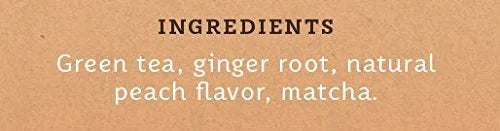 Stash Tea Ginger Peach Green Tea - Caffeinated, Non-GMO Project Verified Premium Tea with No Artificial Ingredients, 18 Co...