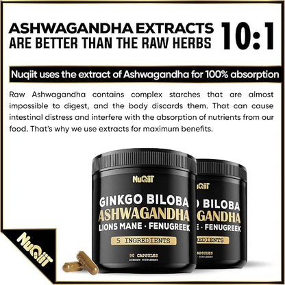 Ashwangdha Capsules 4000mg Fenugreek Seed 2000mg 2000mg & 90 Vegan