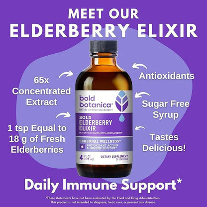 Elderberry Elixir – 65x Concentrated Extract 4 Fl.