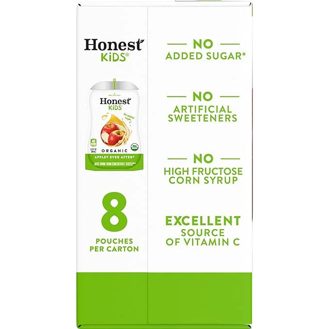 Honest Kids, Organic Juice Drink, Appley Ever After, 6.75 Fl Oz, 8 Pack - Product Image