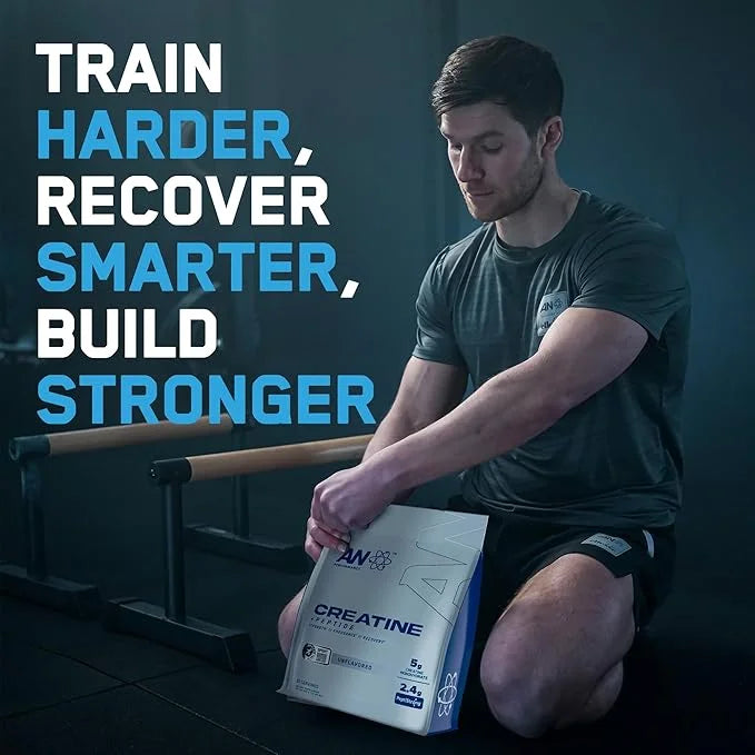 AN Performance Creatine + Peptide | Unflavored | 5g Creatine Monohydrate, 2.4g PeptiStrong | Gluten-Free, Low Carb, Low Fa...