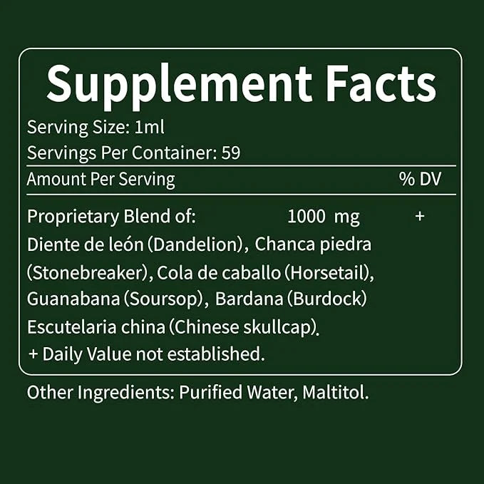 Kidney Cleanse Drops, Gotas de Chanca 2oz