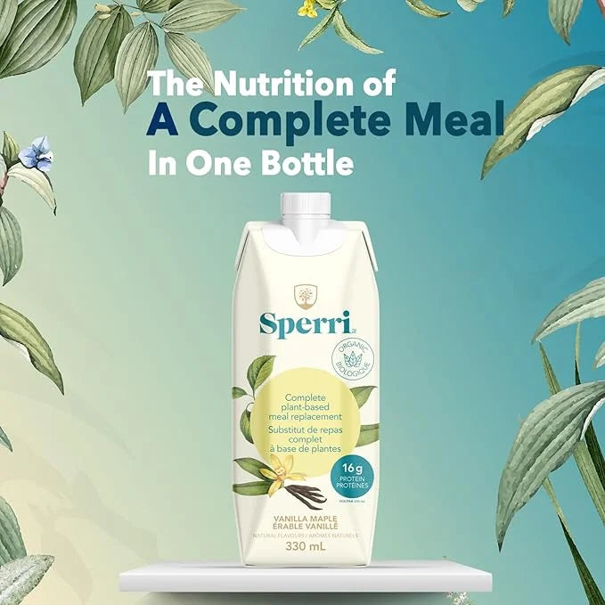 Sperri Plant-Based Meal Replacement Shake – Organic Protein Drink Made with Hemp & Pea Protein – Vegan Gluten-Free Dairy-F...