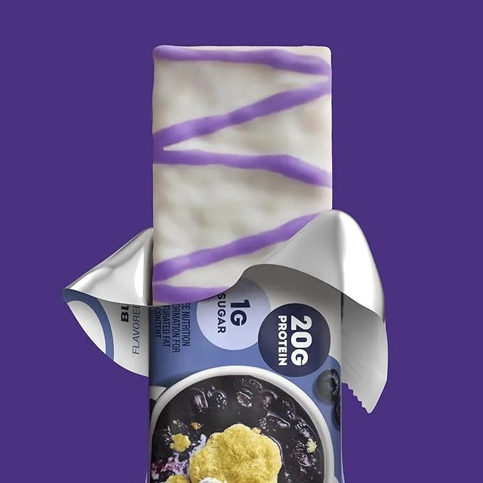 ONE Protein Bars, Blueberry Cobbler, Gluten Free with 20g Protein and 1g Sugar, Pantry Staples, 2.12 oz (12 Count) - Produ...
