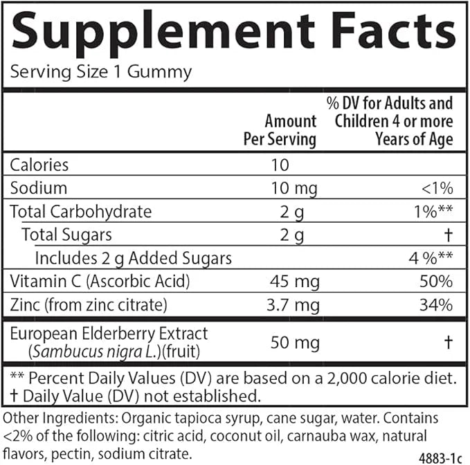 Carlson - Kid's Black Elderberry Gummies. 60 Gummies