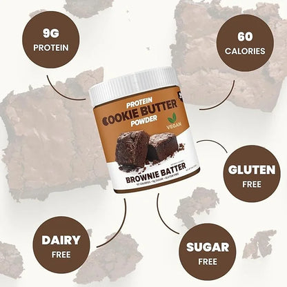 Flexible Dieting Lifestyle Vegan Protein Cookie Butter Powder - Brownie Batter | Dairy-Free, Keto-Friendly, Low Carb, Suga...