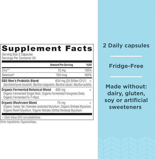 Probiotics for Men by Ancient Nutrition, 60 Ct, 25 Billion