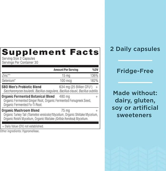 Probiotics for Men by Ancient Nutrition, 60 Ct, 25 Billion
