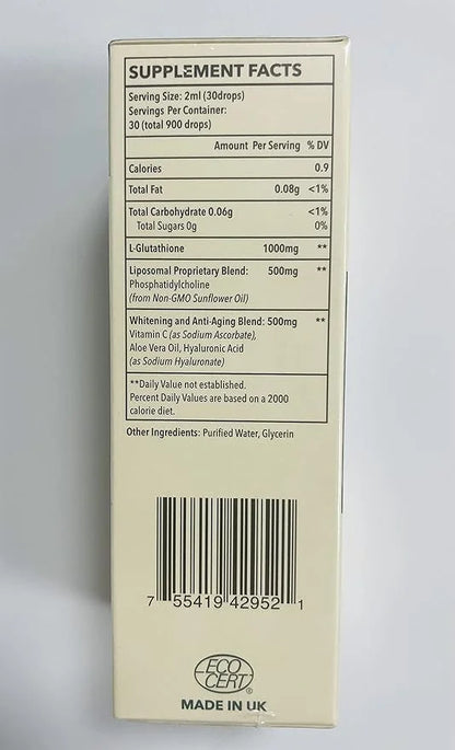 Liposomal Glutathione, Superior Absorption, Liquid Glutathione 4 fl.oz,1500 fl.oz,1500 mg