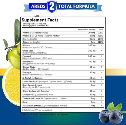 NEW AGE Eye Health Vitamins 6000mg Lutein 40mg Lycopene 40mg Resveratrol 3000mg Grape 6000mg Astaxanthin -120 Count