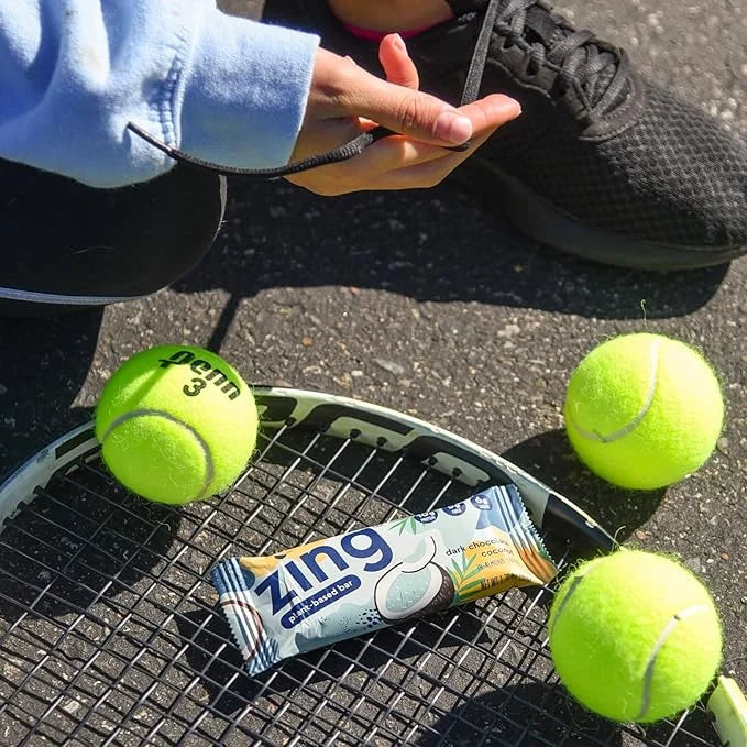 Zing Dark Chocolate Coconut Vegan Protein Bars, Gluten Free with High Protein, High Fiber, Dairy Free Nutrition Bars, Plan...