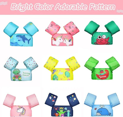 Moko Toddler Swim Vest for Kids, 20-50 lbs/22-66 lbs Clearance Swim Arm Band Cartoon Swimming Wings Pool Float Vests Sleev...