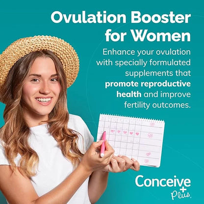 CONCEIVE PLUS Ovulation Support Supplement Coq10, Folic 120 Inositol