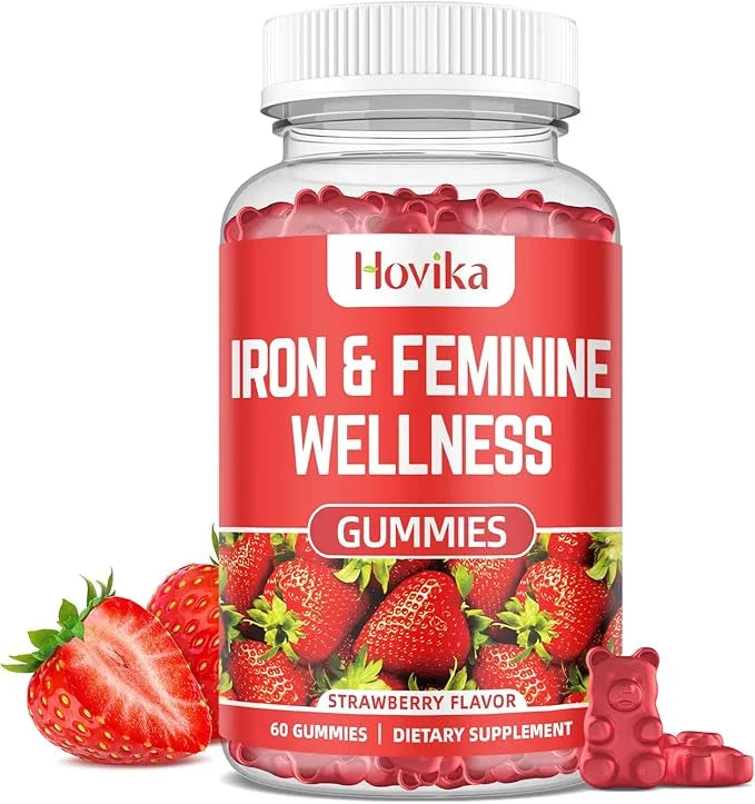 Iron for Women Gummies, 40mg Iron Supplement Anemia with multivitamin for Women, Zinc, Selenium, Iodine - for Iron Deficie...