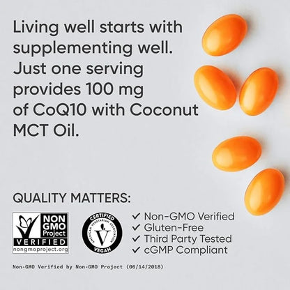 Sports Research Vegan CoQ10 100mg 30 Count