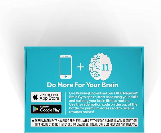 NEURIVA Plus Brain Supplement for Memory and Focus Clinically Tested Nootropics for Concentration for Mental Clarity, Cogn...
